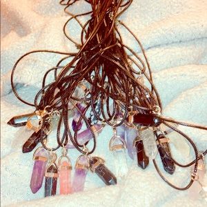 Handmade crystal necklaces